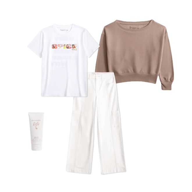 essential off-the-shoulder sweatshirt