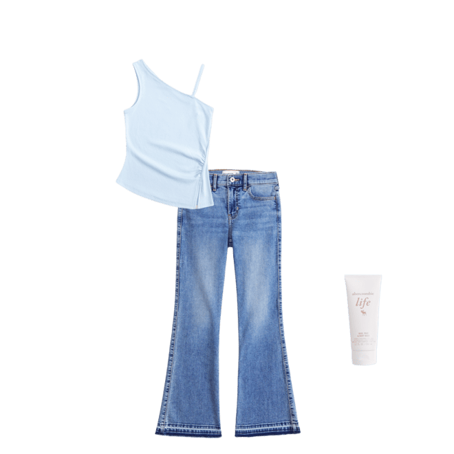 one-shoulder ruched tank