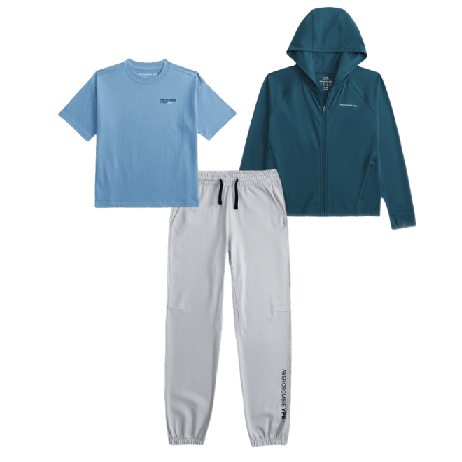 ypb neocool active logo full-zip hoodie