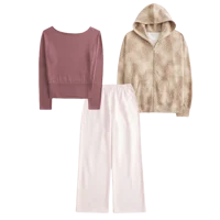 Oversized Doe Print Zip-Up Hoodie