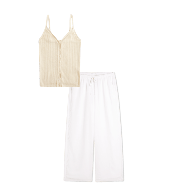 Button-Through Sweater Tank