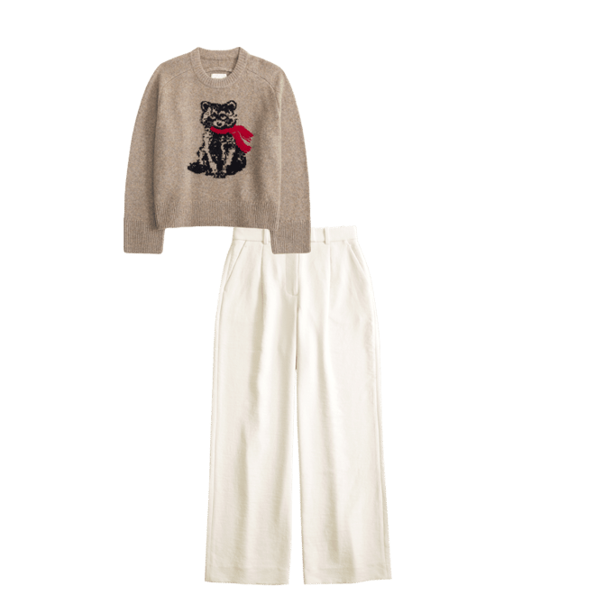 Curve Love A&F Harper Tailored Premium Crepe Pant