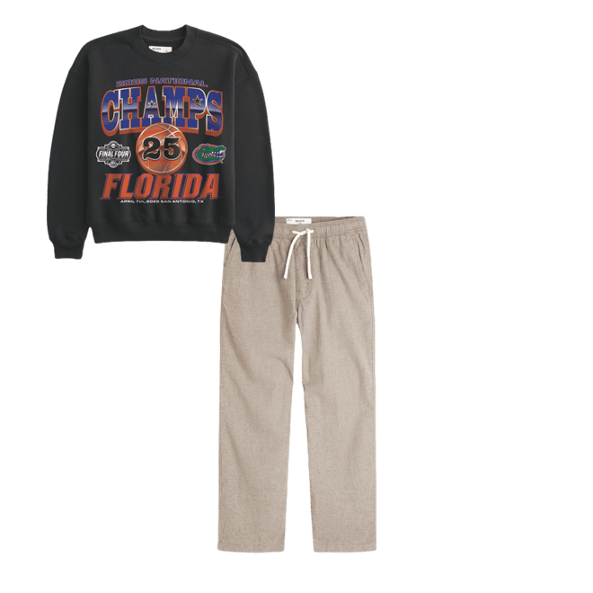 Boxy Florida Gators National Championship Graphic Sweatshirt