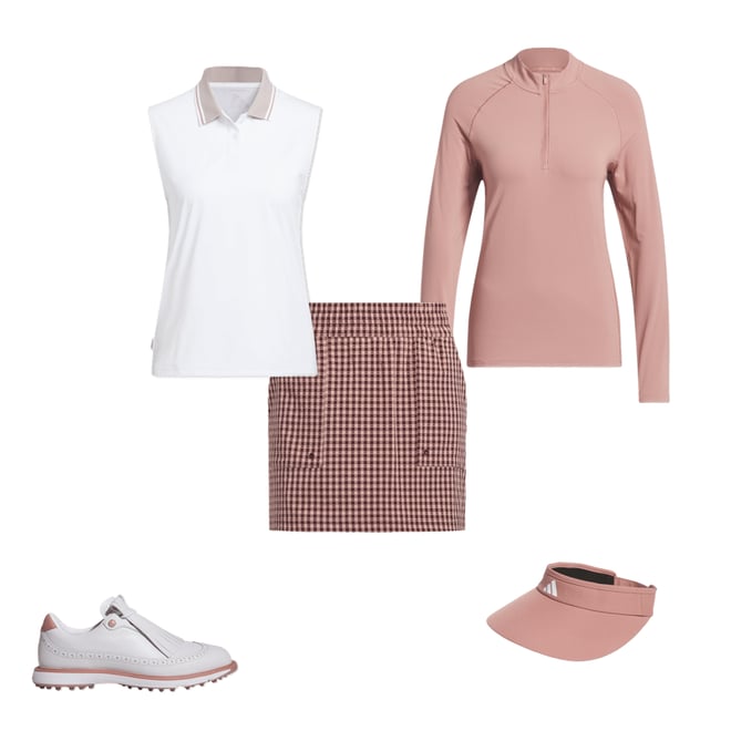 【ADIDAS GOLF】 Ultimate365 Gingham Scott /追跡付 Women's Ultimate365 Gingham Full Zip Jacket | PGA TOUR