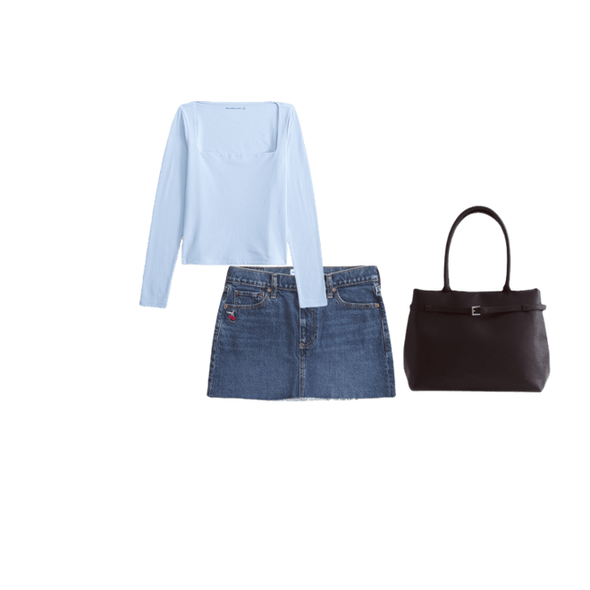 Double-Lined Wide Squareneck Top
