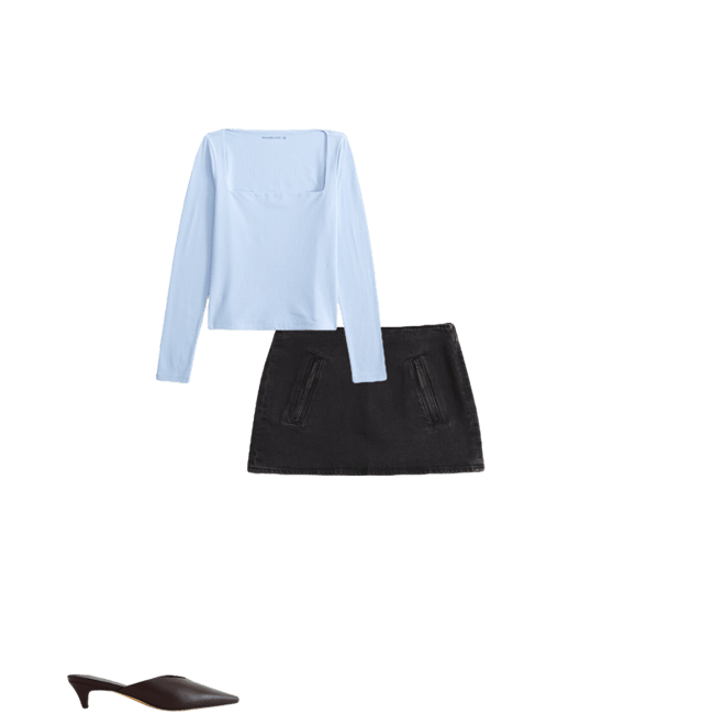 Double-Lined Wide Squareneck Top