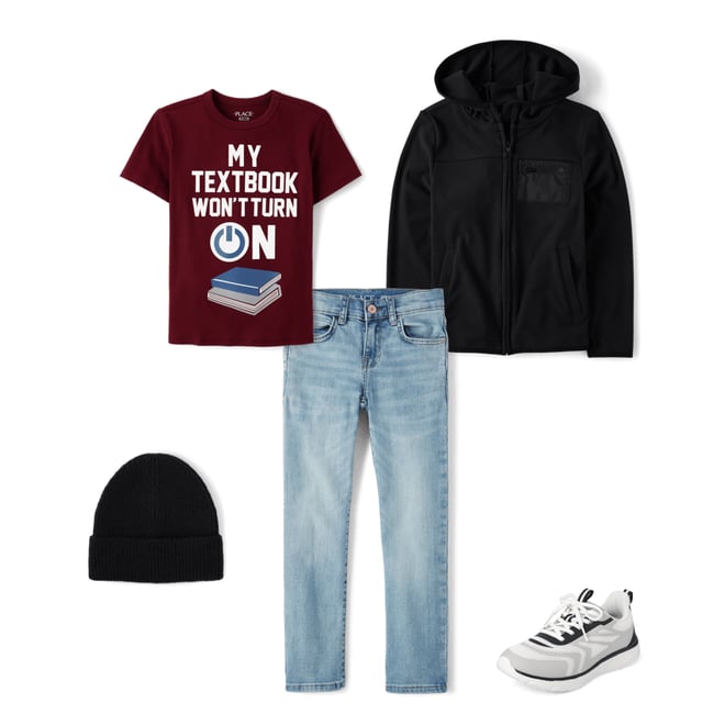 1st bundle featuring 4 items which compliment Boys Straight Jeans