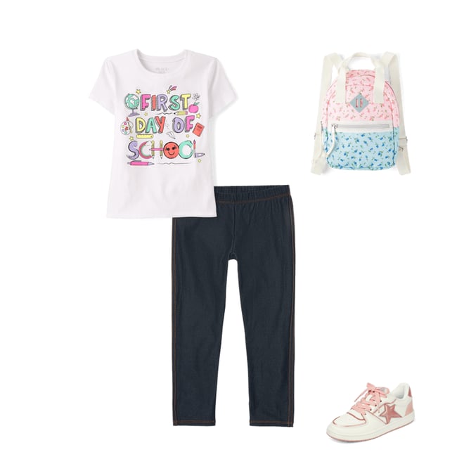 4th bundle featuring 3 items which compliment Girls Regular Faux Denim Leggings