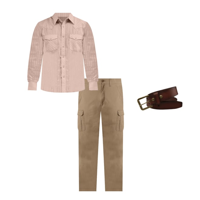 Wrangler® Men's Five Star Premium Relaxed Fit Flex Cargo Pant in Barley