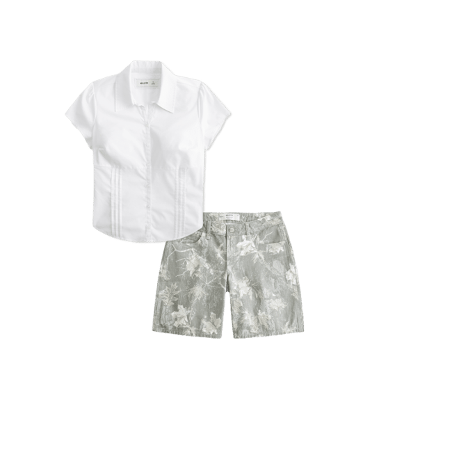 Short-Sleeve Poplin Shirt