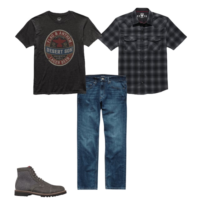 1st bundle featuring 3 items which compliment  Lager Beer Tee Shirt - Charcoal Heather