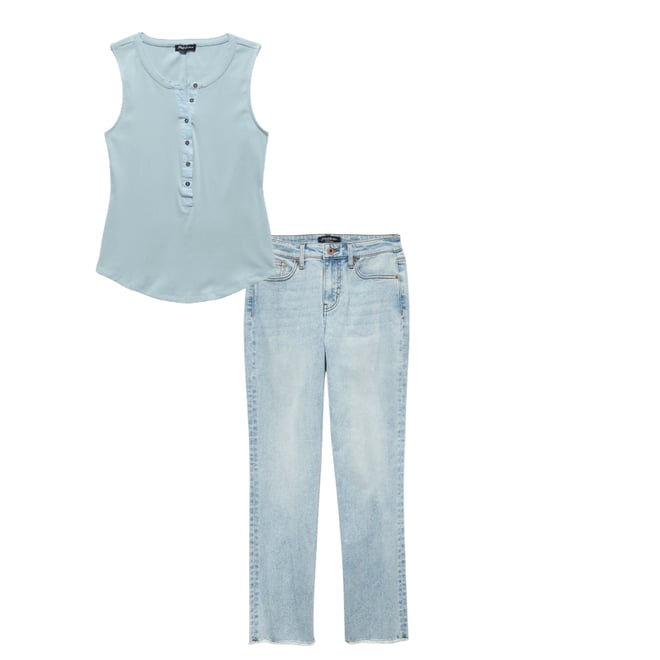 2nd bundle featuring 1 items which compliment  Denning Henley Tank - Light Blue