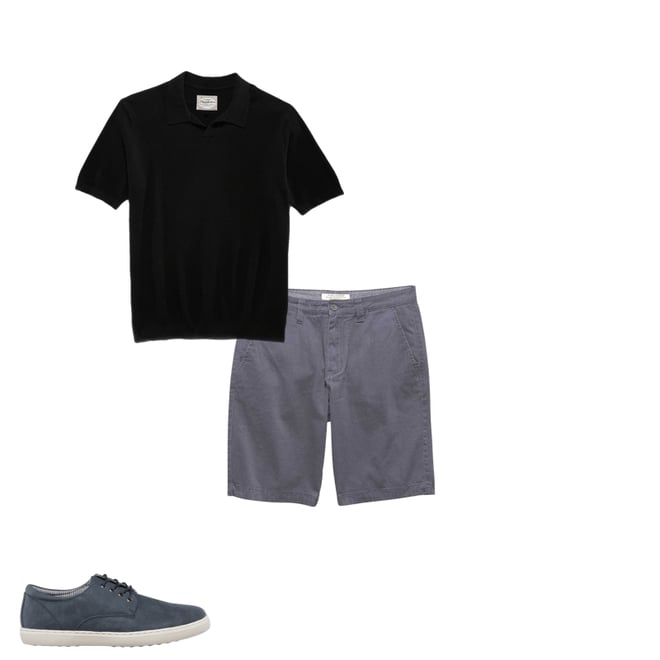 2nd bundle featuring 2 items which compliment  Glenview Sweater Polo Shirt - Black