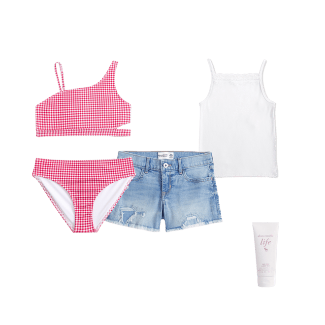 asymmetrical cutout two-piece swimsuit