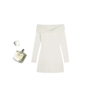 Off-the-Shoulder Twist Bust Sweater Dress