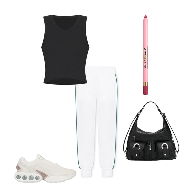 1st bundle featuring 4 items which compliment The Slim Stripe Cuff Pant 25"