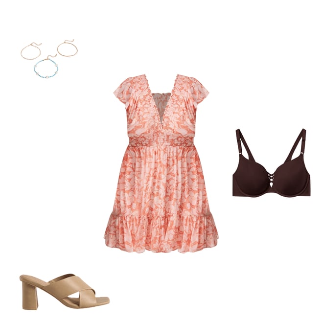 Mini Ruffle Chiffon Dress