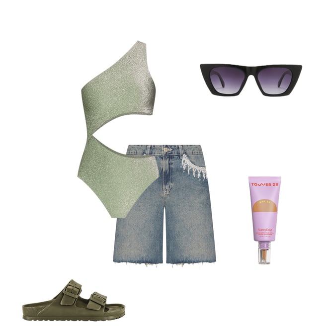 3rd bundle featuring 4 items which compliment Nostalgic Sky Denim Short
