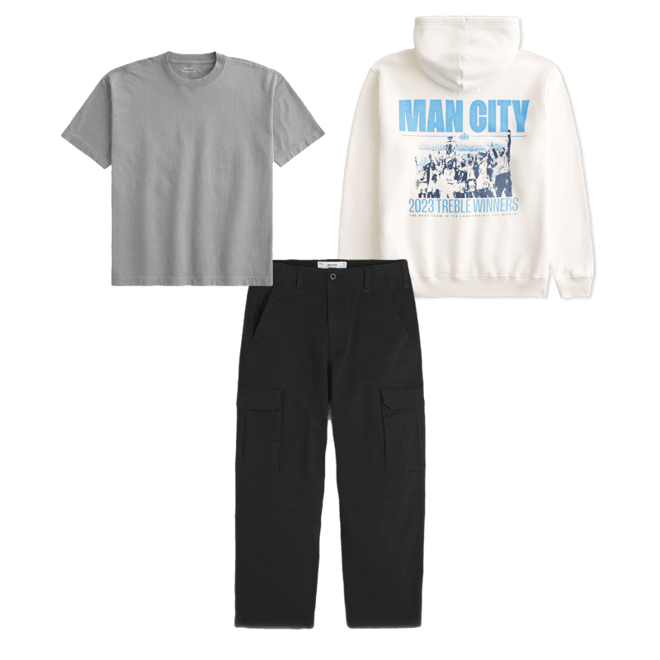Relaxed Manchester City Graphic Hoodie