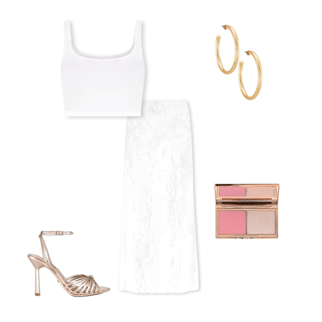 3rd bundle featuring 4 items which compliment Scoop Neck Crop Top