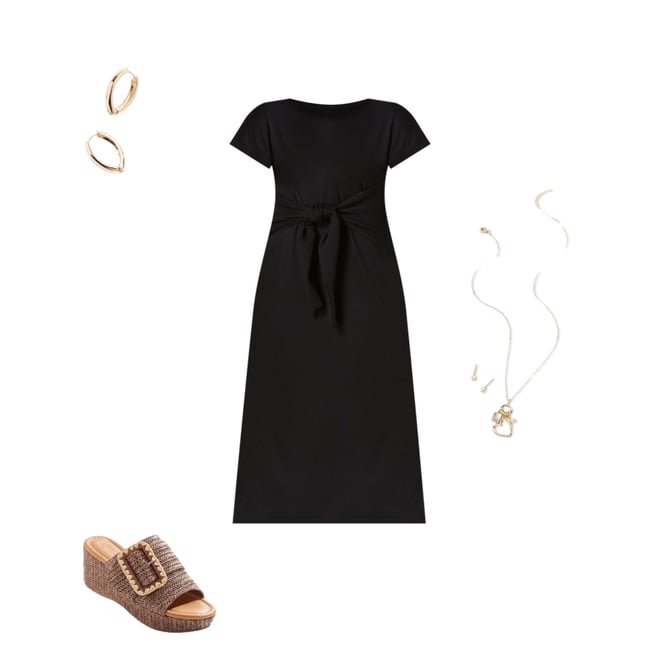  Cato Fashions | Cato Plus Size Knotted Slub Knit Midi Dress