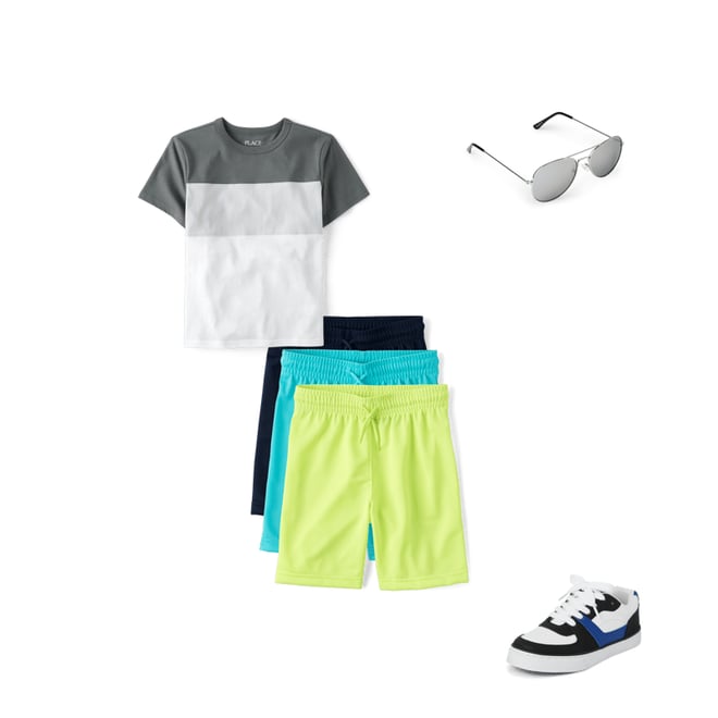 1st bundle featuring 3 items which compliment Boys Colorblock Top
