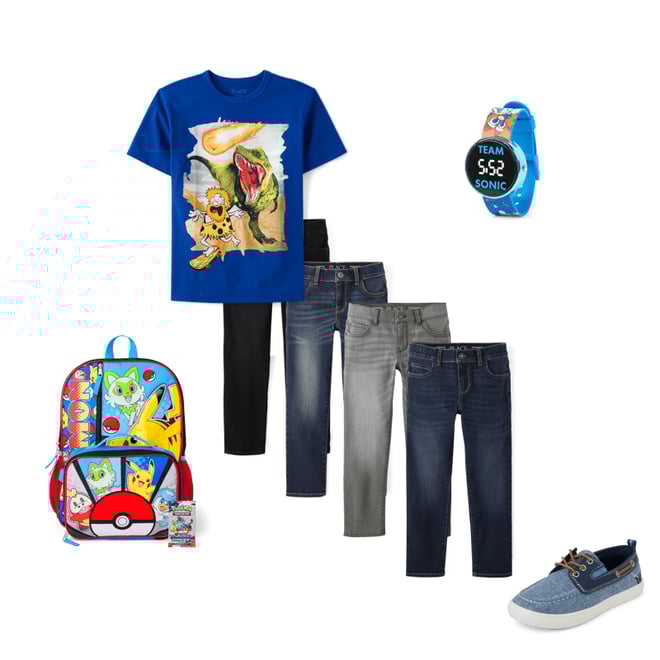 10th bundle featuring 4 items which compliment Boys Straight Jeans 4-Pack
