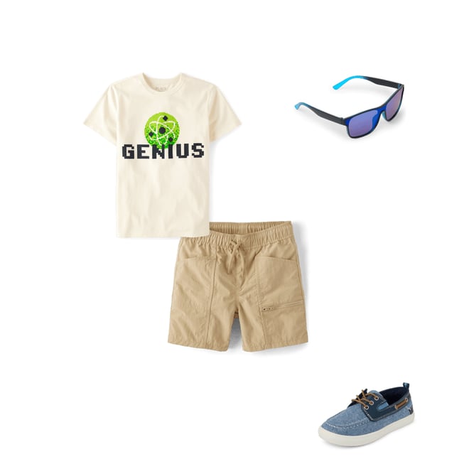 1st bundle featuring 3 items which compliment Boys Genius Graphic Tee