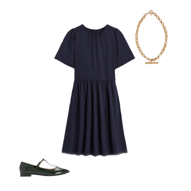 princess polly baby blue dress Louisa Short Jersey Dress-Navy