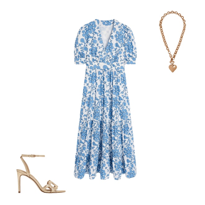 3rd bundle featuring 2 items which compliment Bella Puff Sleeve Maxi Dress-Ivory, Trailing Yarrow