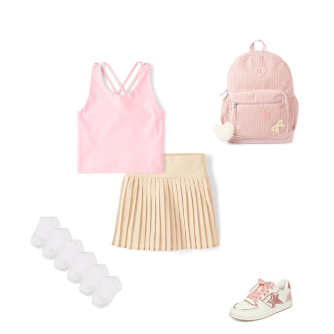 3rd bundle featuring 4 items which compliment Girls Bow Corduroy Backpack