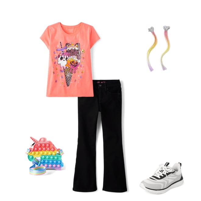 4th bundle featuring 4 items which compliment Girls Flare Jeans