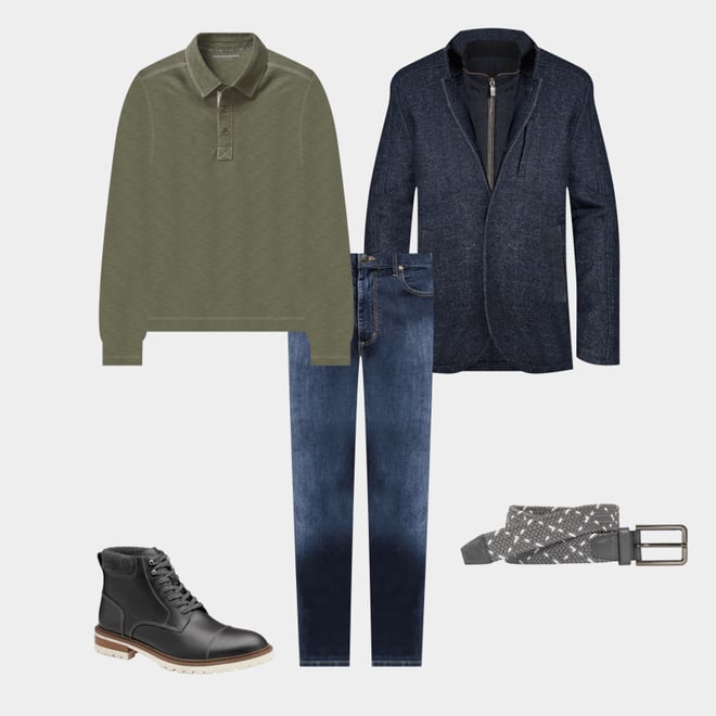 2nd bundle featuring 4 items which compliment Barrett Cap Toe Boot