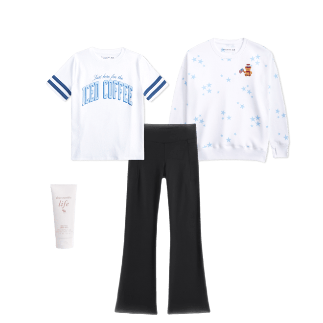 oversized sporty iced coffee graphic tee