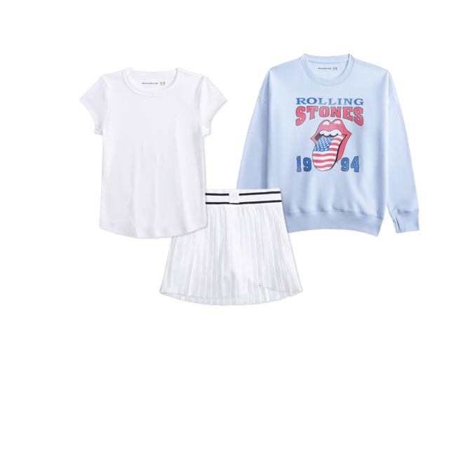 legging-friendly rolling stones graphic crew sweatshirt