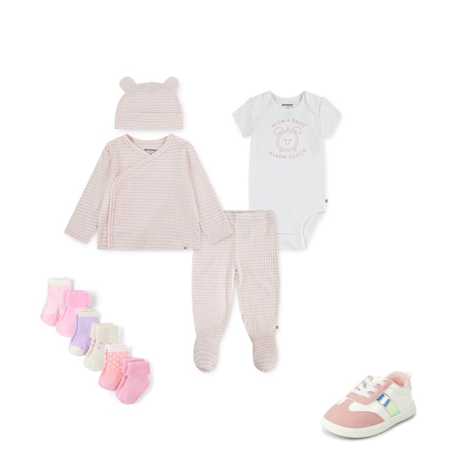 7th bundle featuring 2 items which compliment Baby And Toddler Girls Colorblock First Steps Sneakers