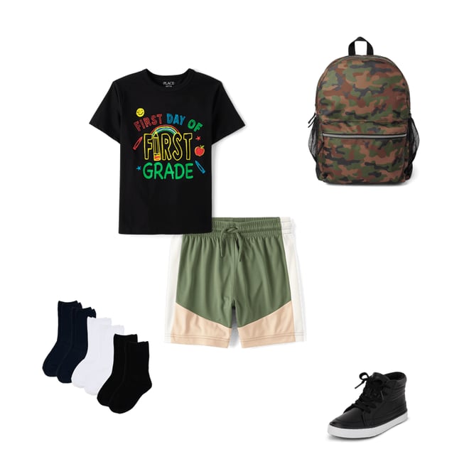 3rd bundle featuring 4 items which compliment Boys Camo Backpack