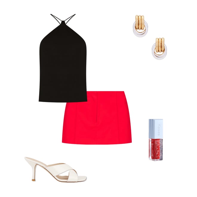 3rd bundle featuring 4 items which compliment Silk Rib Halter Tank