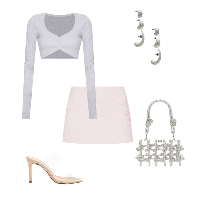 2nd bundle featuring 4 items which compliment Rib Button Through Crop Top