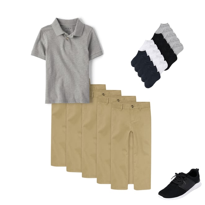1st bundle featuring 3 items which compliment Kids Uniform Pique Polo