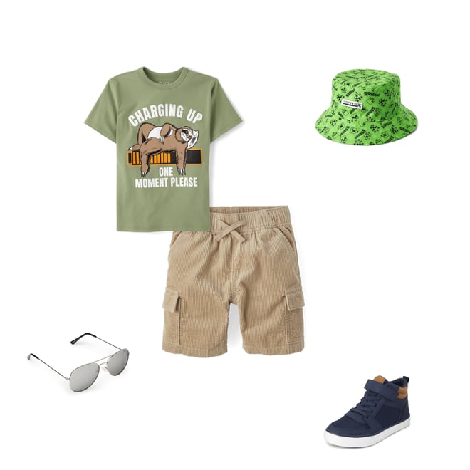7th bundle featuring 4 items which compliment Boys Contrast Cuff High Top Sneakers