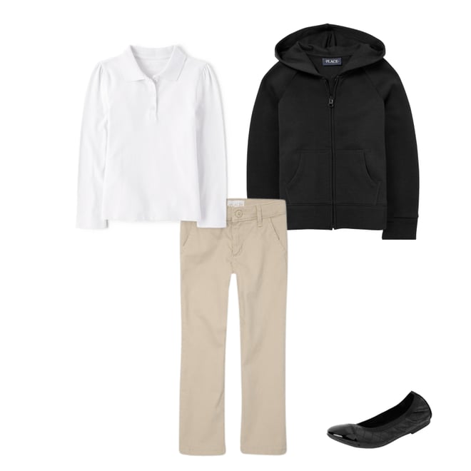 6th bundle featuring 3 items which compliment Girls Uniform Stretch Skinny Chino Pants