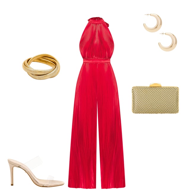 1st bundle featuring 4 items which compliment Cinema Low Back Jumpsuit