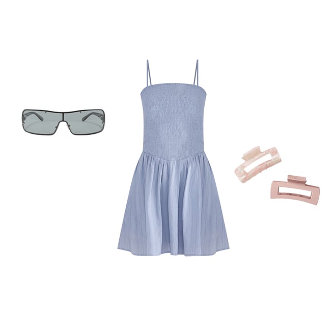 Solid Strapless V-Waist Mini Dress