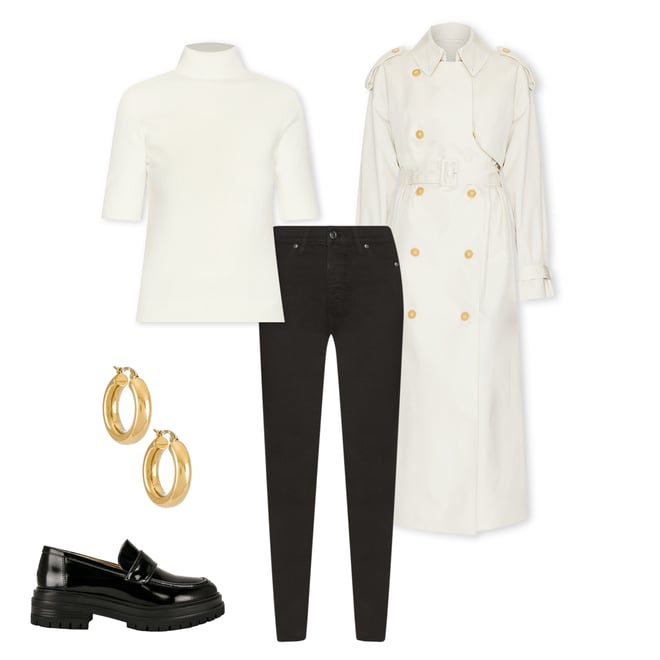 1st bundle featuring 4 items which compliment Classic Oversized Trench