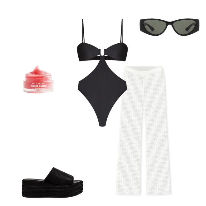 3rd bundle featuring 4 items which compliment Mia Windowpane Knit Pant