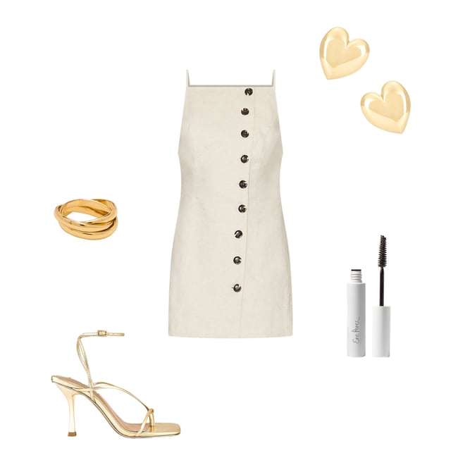 1st bundle featuring 4 items which compliment Allegra Linen Mini Dress
