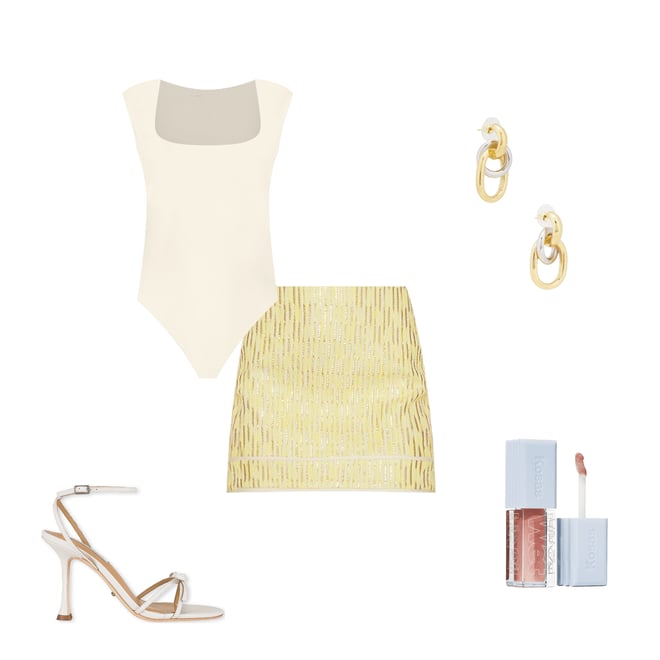 4th bundle featuring 4 items which compliment Neoprene Cap Sleeve Bodysuit