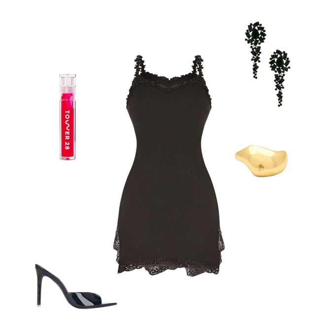 1st bundle featuring 4 items which compliment Bleu Mini Dress
