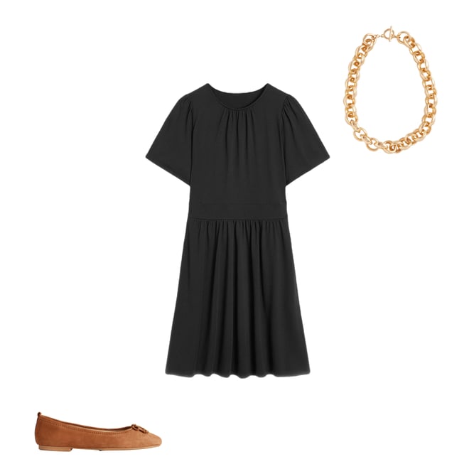 5th bundle featuring 2 items which compliment Louisa Short Jersey Dress-Black